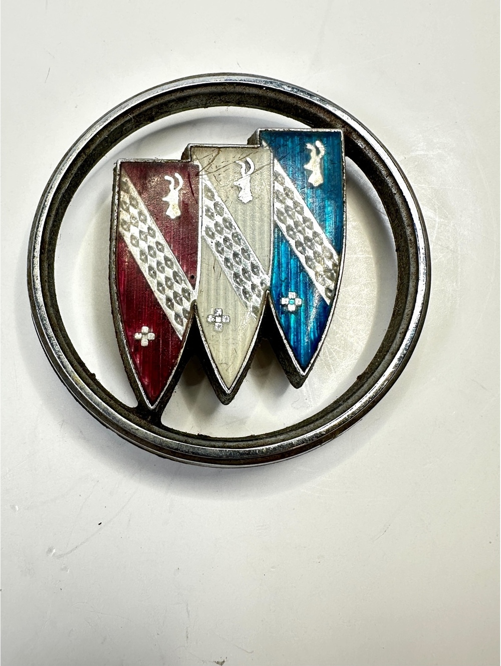 1960 Buick Tri-Shield Grille Emblem Badge LeSabre Invicta Electra